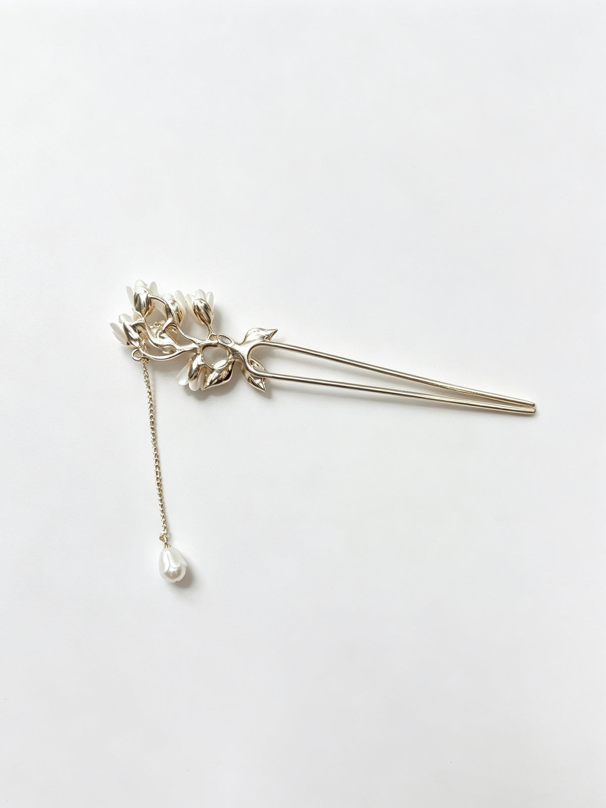 Arthurelle Alloy Floral Double Hair Stick Accessory