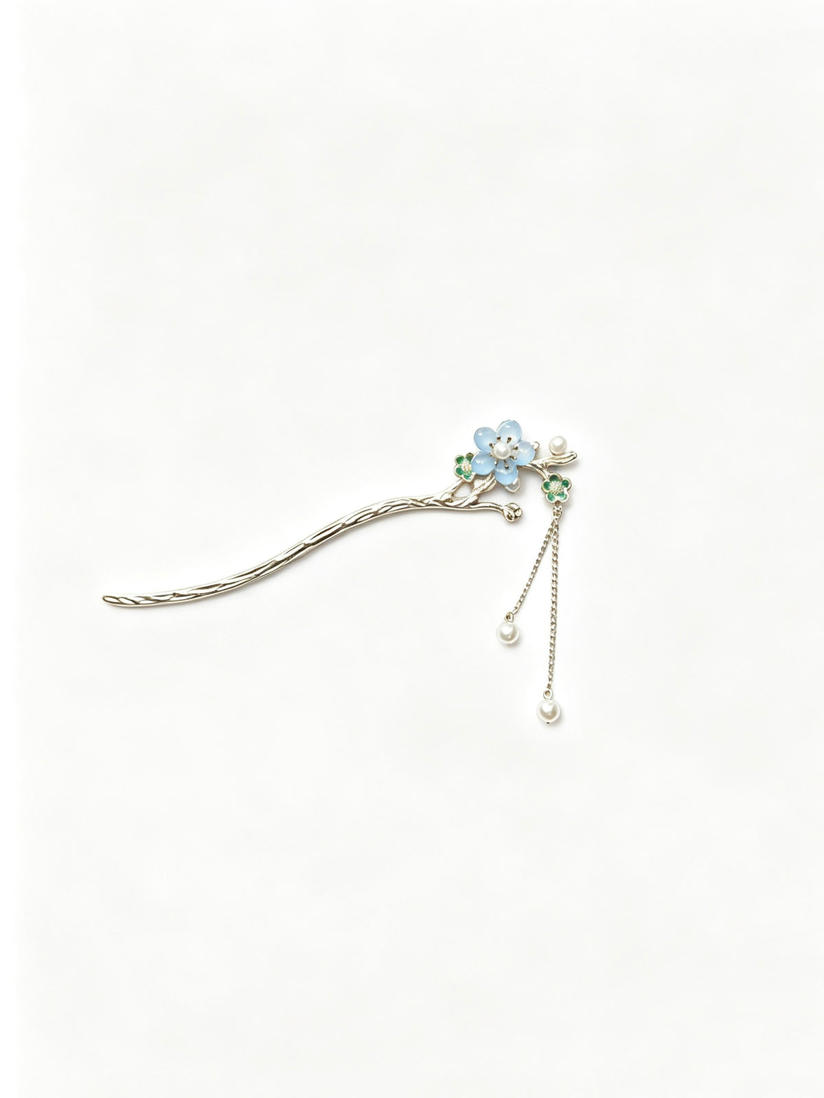 Arthurelle Floral Branch Hair Stick with Pearl Drop