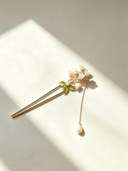Joseph Arthur Alloy Floral Double Hair Stick Accessory