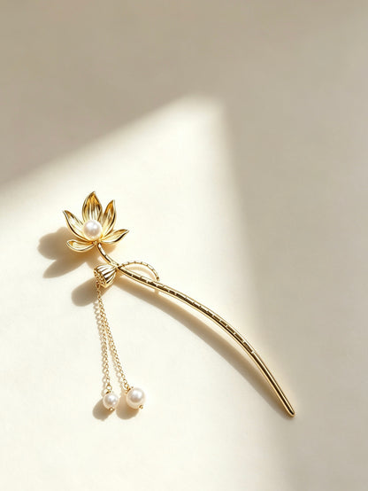 Joseph Arthur Alloy Floral Hair Stick Hair Accessory
