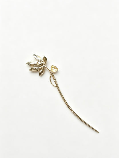 Joseph Arthur Alloy Floral Hair Stick Hair Accessory