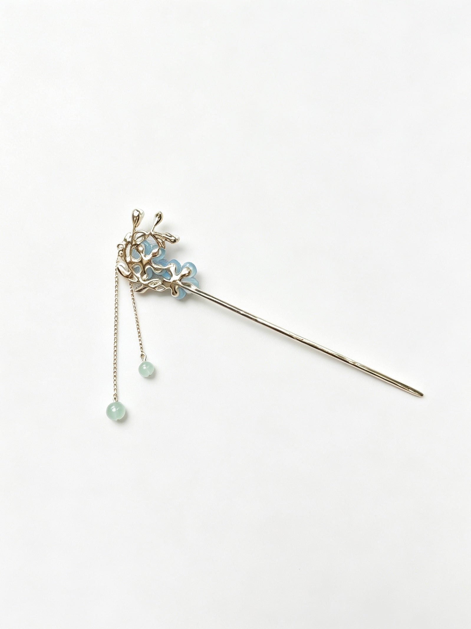 Joseph Arthur Blossom Branch Hair Stick with Hanging Charm