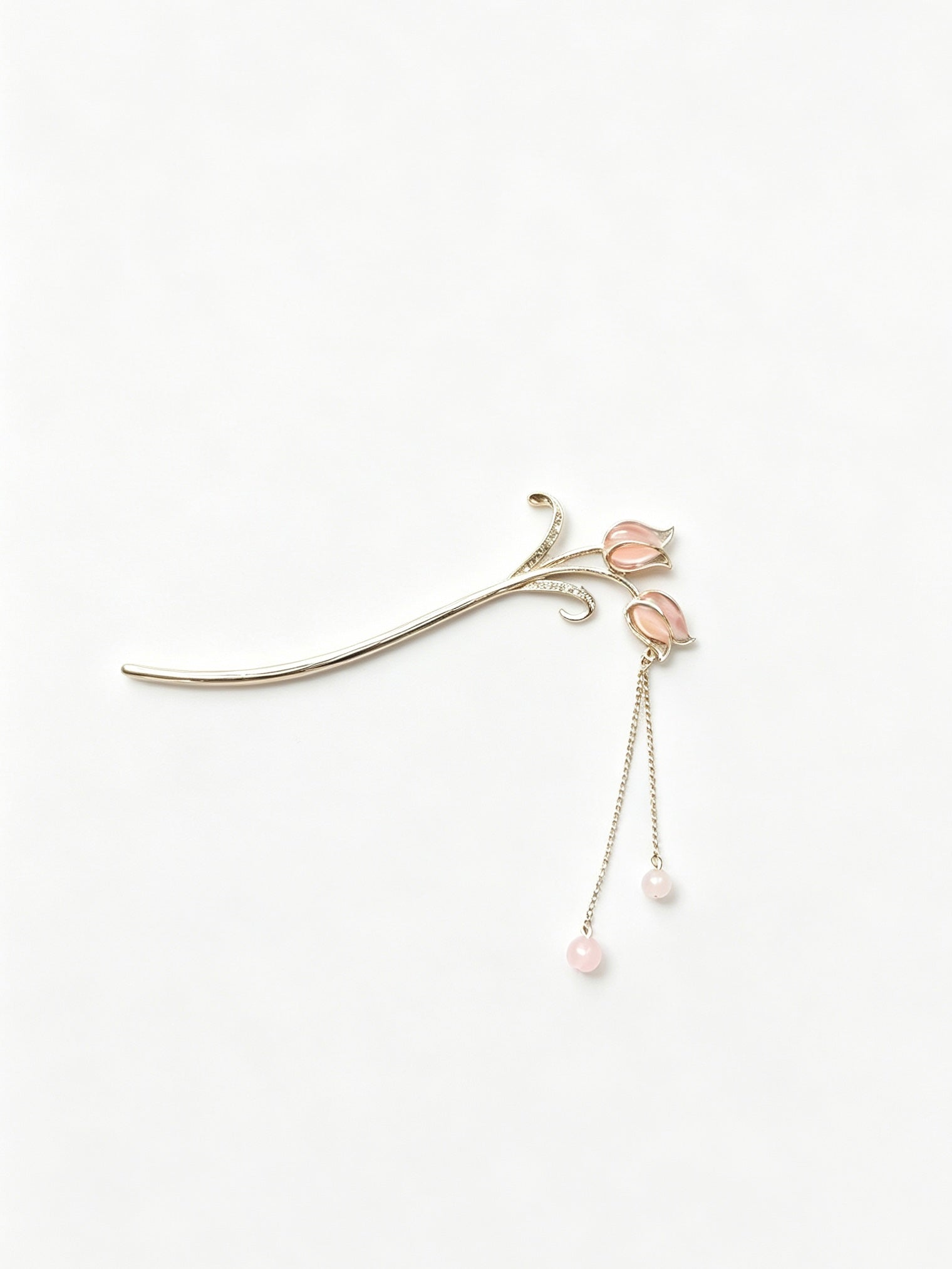 Joseph Arthur Floral Hair Stick Handmade Hair Pin with Pearl Pendant