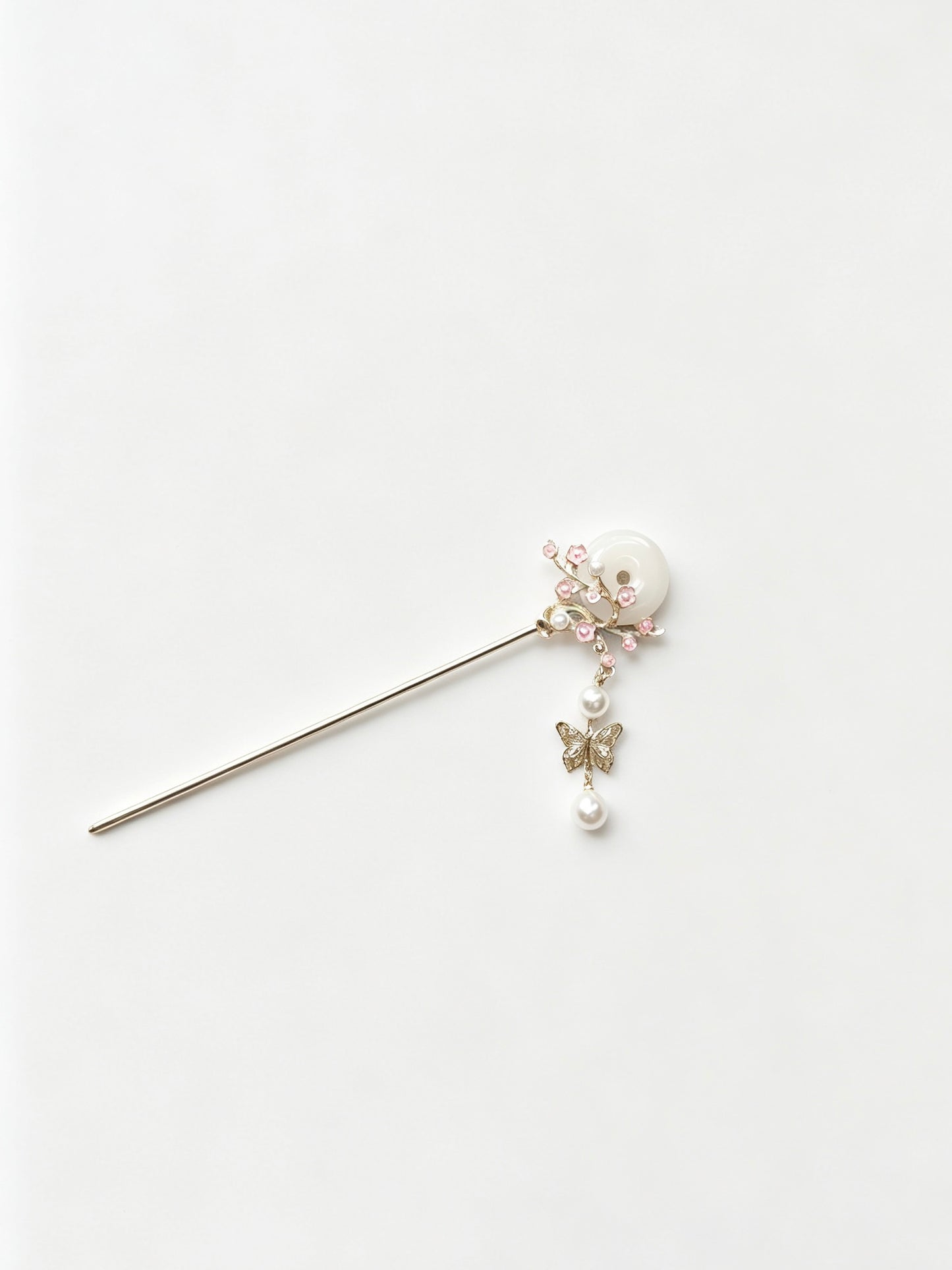 Joseph Arthur Pearl Disc Floral Hair Stick Ornament