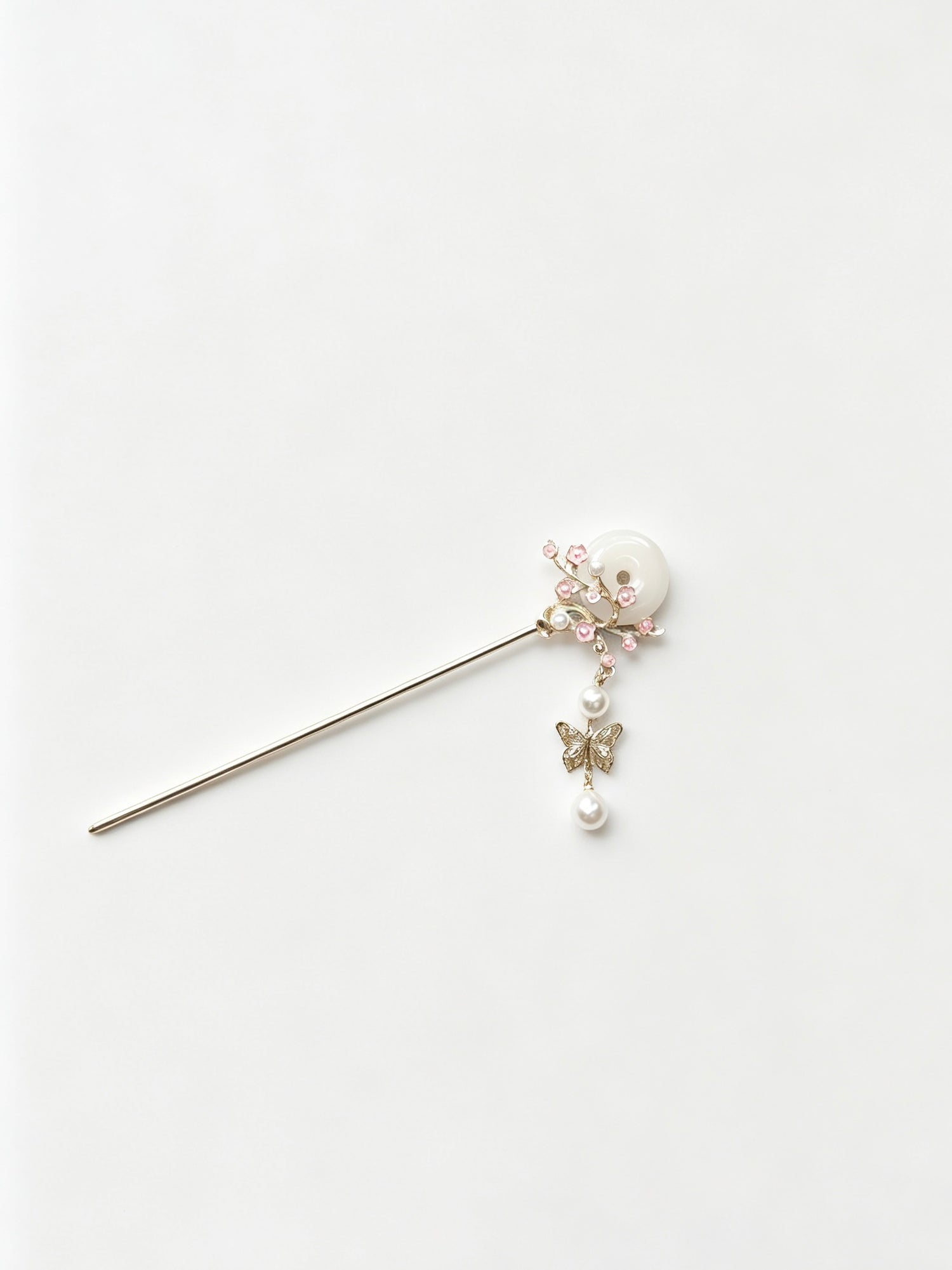 Joseph Arthur Pearl Disc Floral Hair Stick Ornament