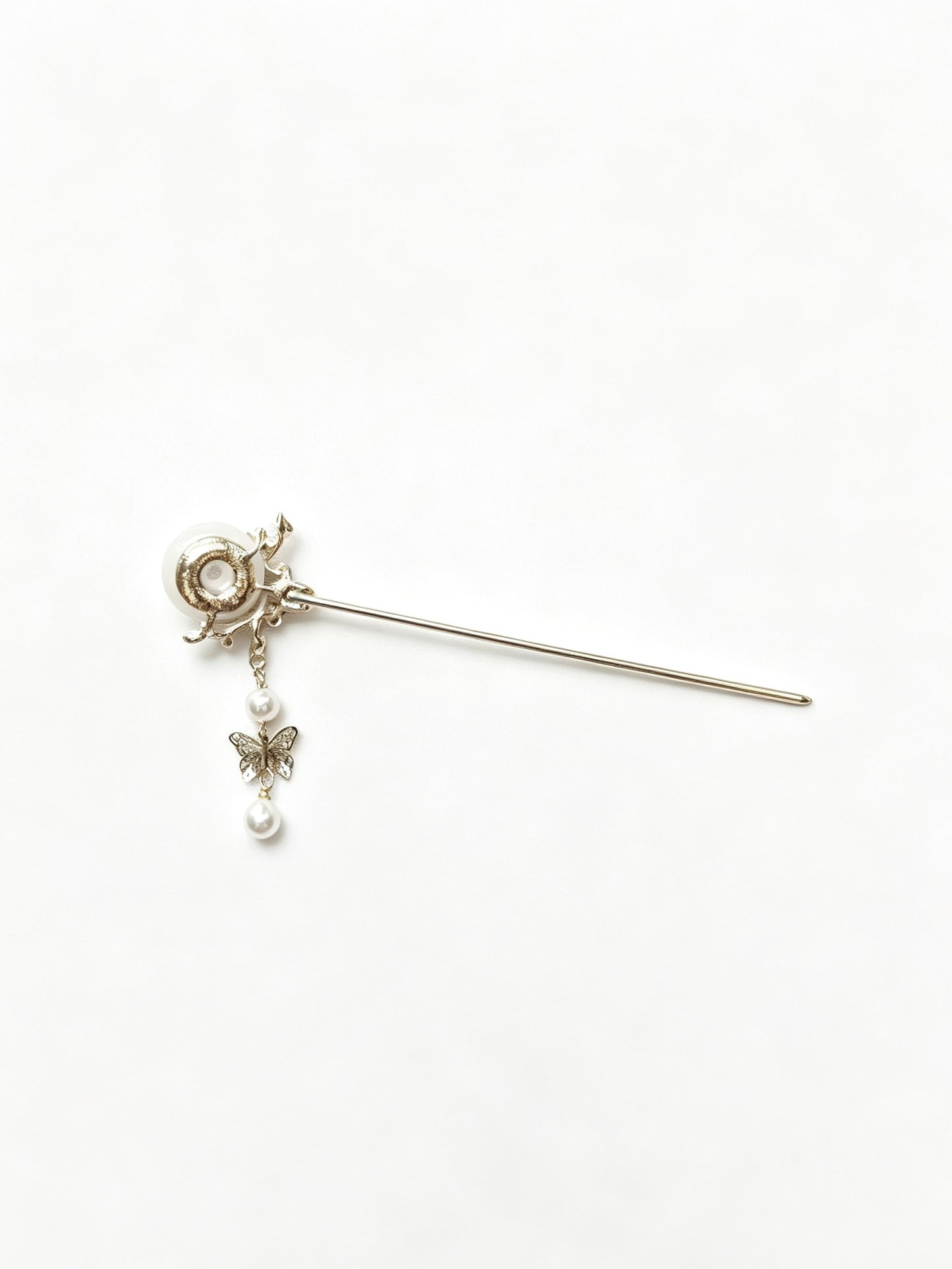 Joseph Arthur Pearl Disc Floral Hair Stick Ornament